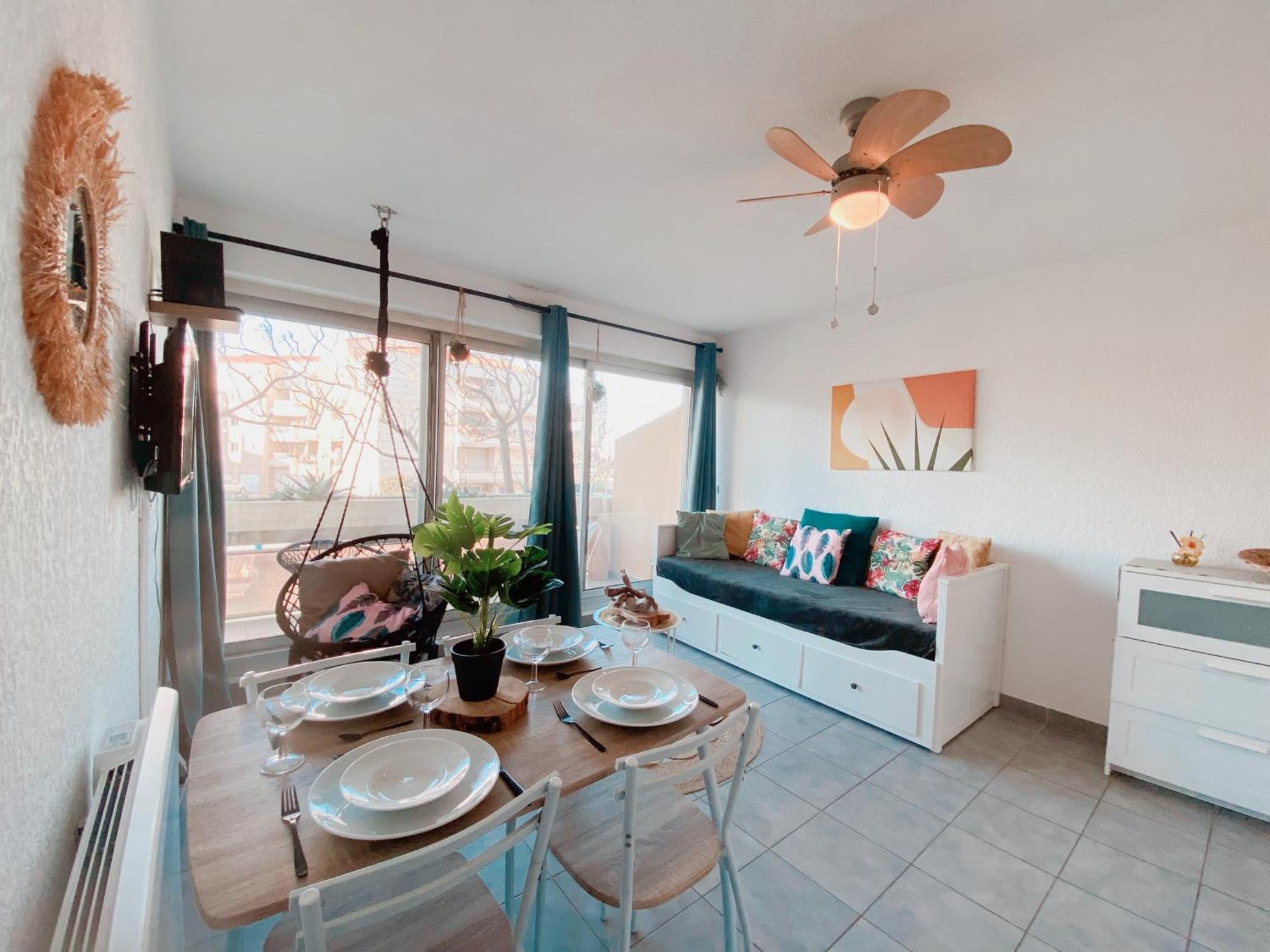 דירות קאנט אן רוסיון Superbe T2 Au Calme Avec Balcon Sur La Marina - 10 מראה חיצוני תמונה