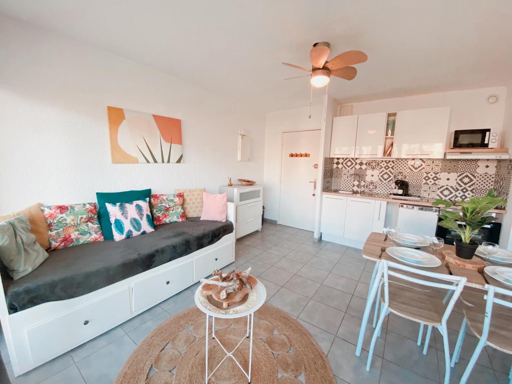 דירות קאנט אן רוסיון Superbe T2 Au Calme Avec Balcon Sur La Marina - 10 מראה חיצוני תמונה