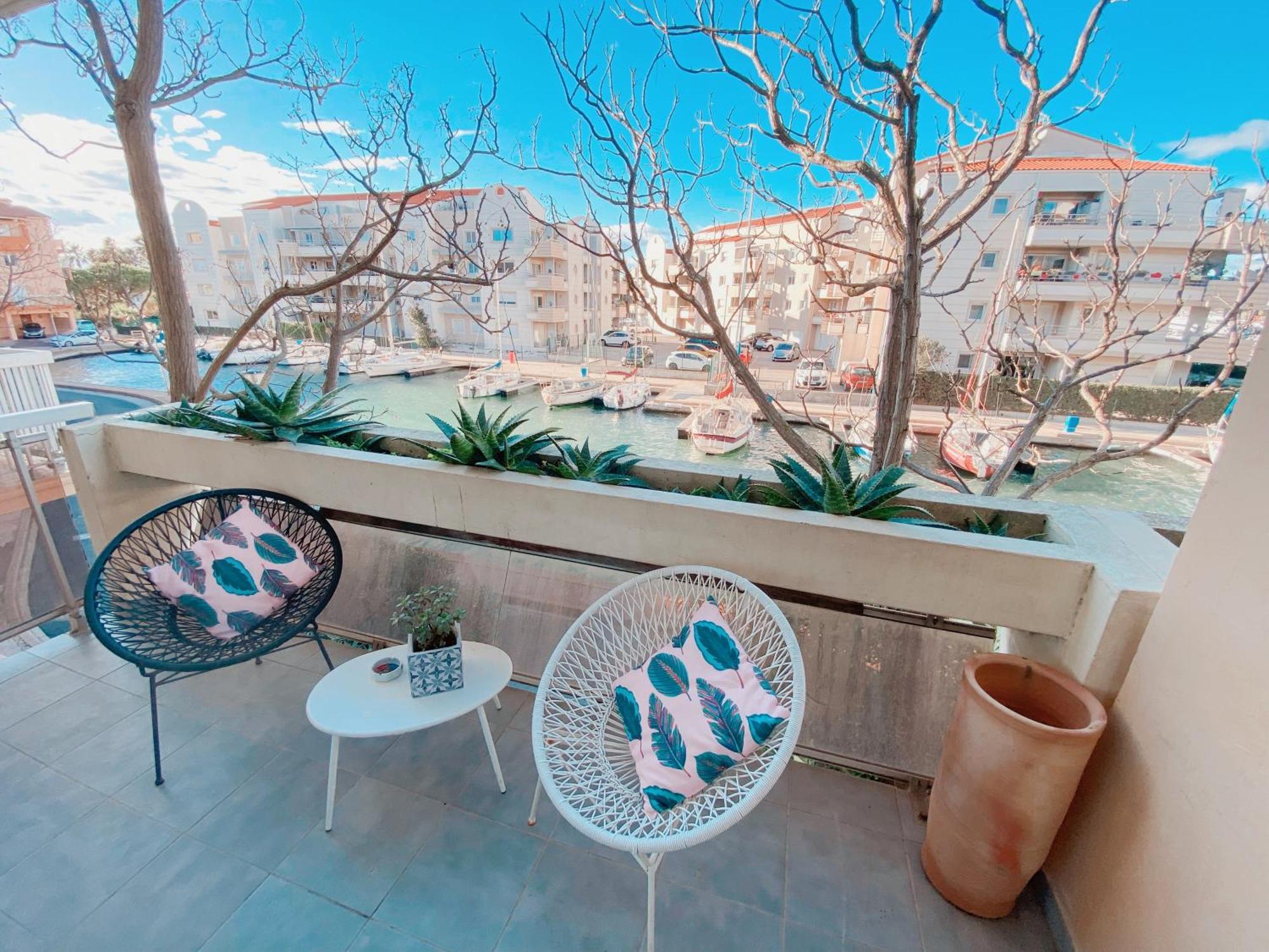 דירות קאנט אן רוסיון Superbe T2 Au Calme Avec Balcon Sur La Marina - 10 מראה חיצוני תמונה